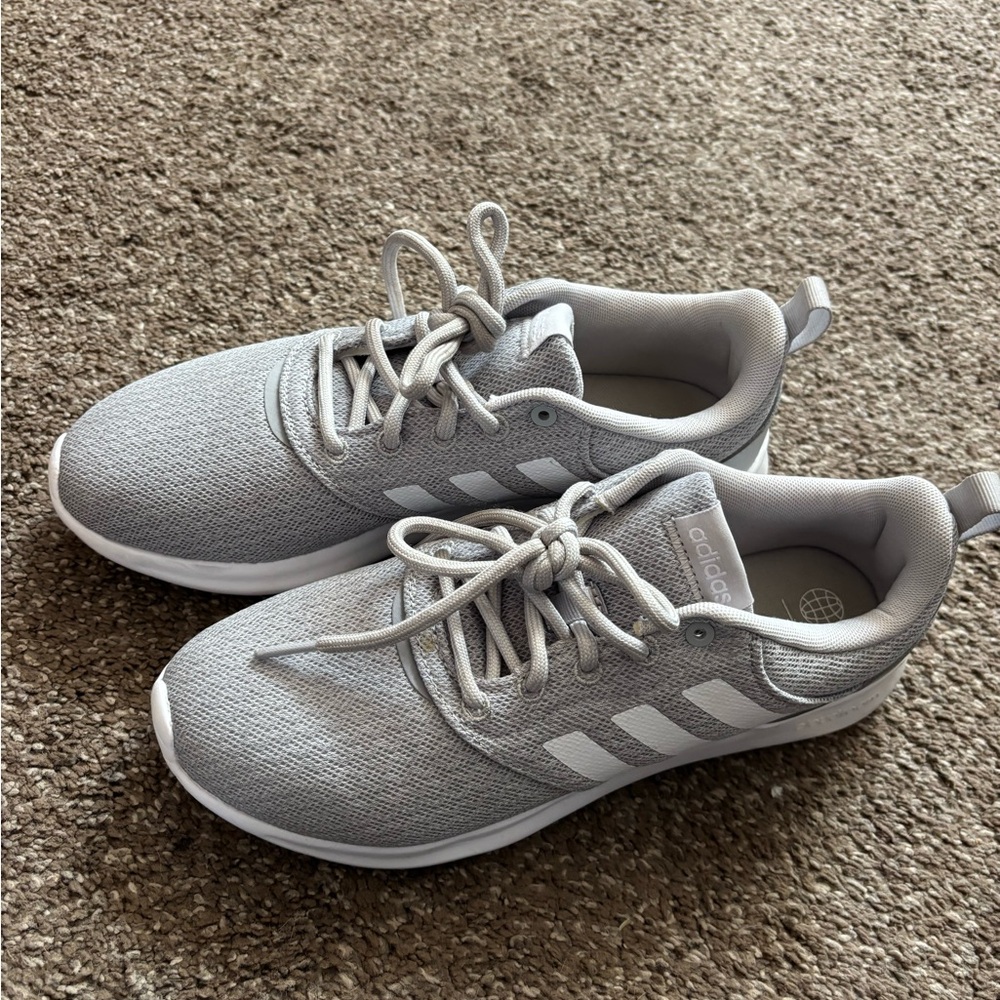 Adidas Light Gray Running Shoes
